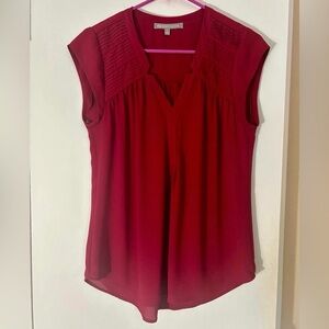 Daniel Rainn Blouse in Berry Burgundy Color, Women’s Size Small